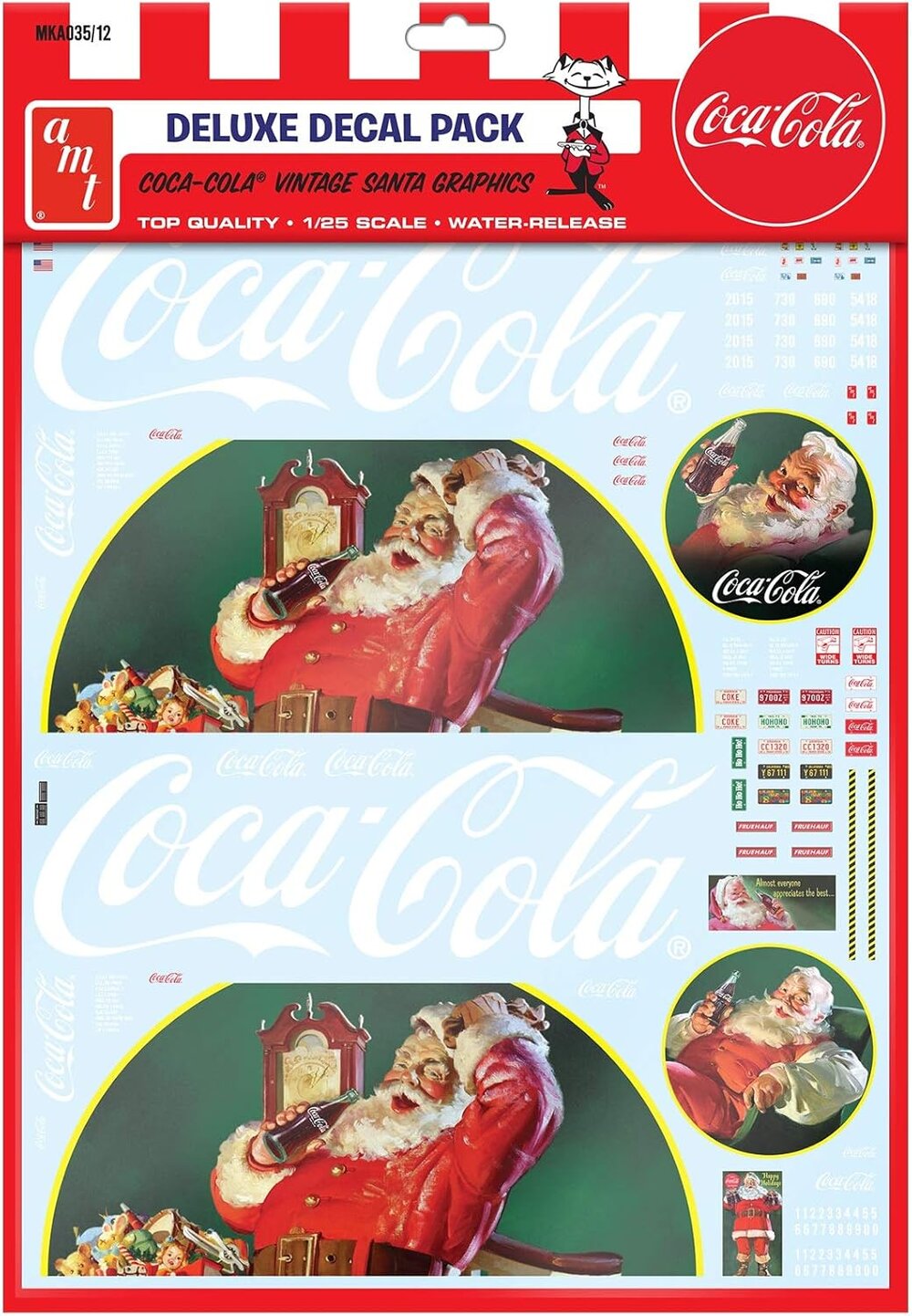 Vintage Coca-Cola Santa Clause Big Rig Graphics (Can be used on any 1/25 scale truck model)